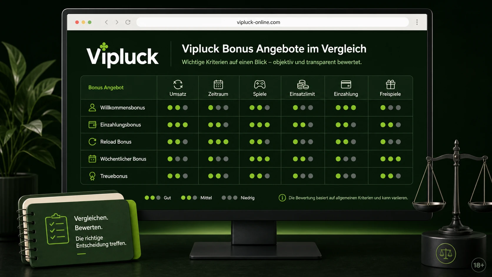 Bonusangebote sinnvoll vergleichen